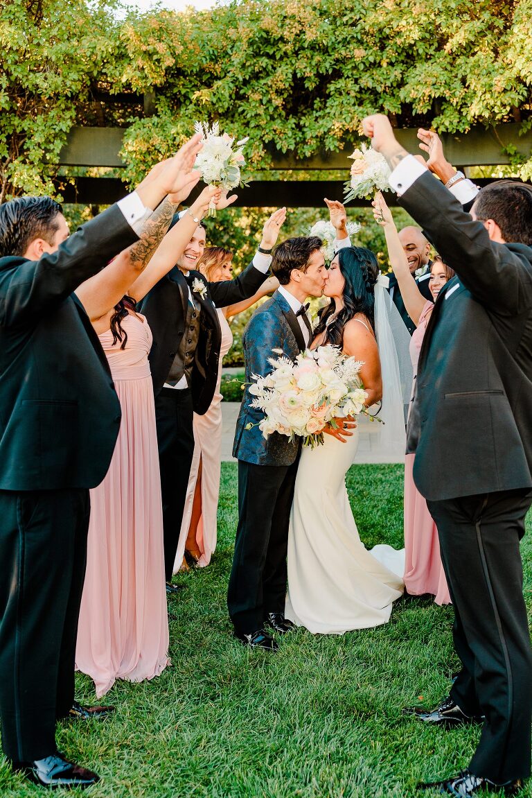 Red Butte Garden Wedding Ceremony in the Rose Garden - Utah Wedding Photographer
