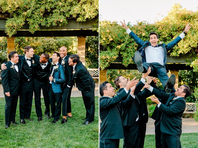 Red Butte Garden Wedding Ceremony in the Rose Garden - Utah Wedding Photographer