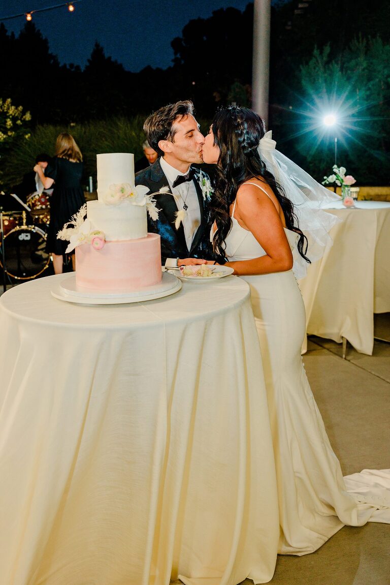 Red Butte Garden Wedding Ceremony in the Rose Garden - Utah Wedding Photographer