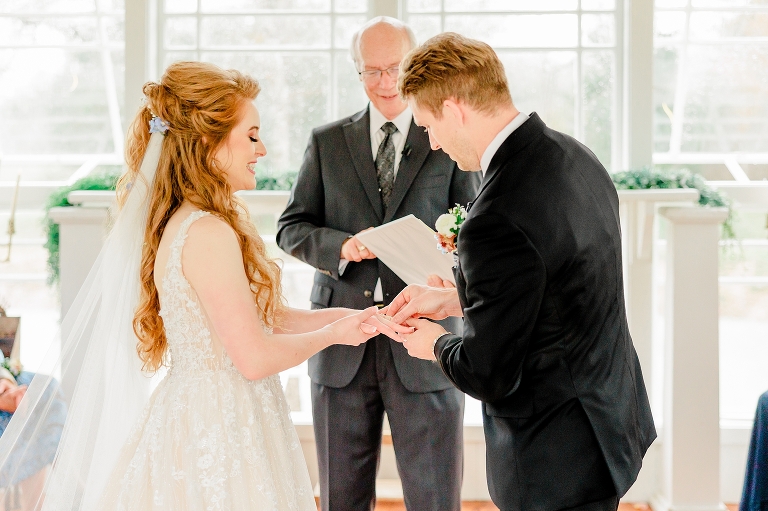 ceremony at 7F Lodge Wedding - Texas Wedding Photographer Ashley DeHart