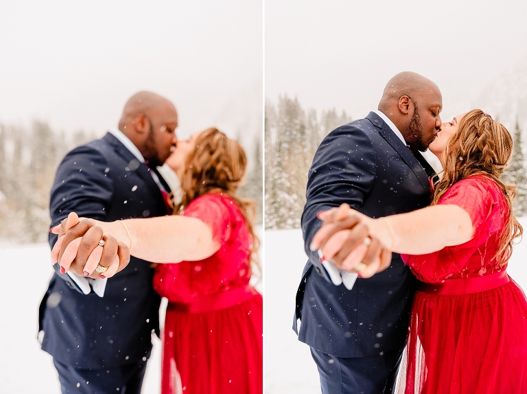 Winter Jordan Pines Engagement Session, Winter Mountain Engagements