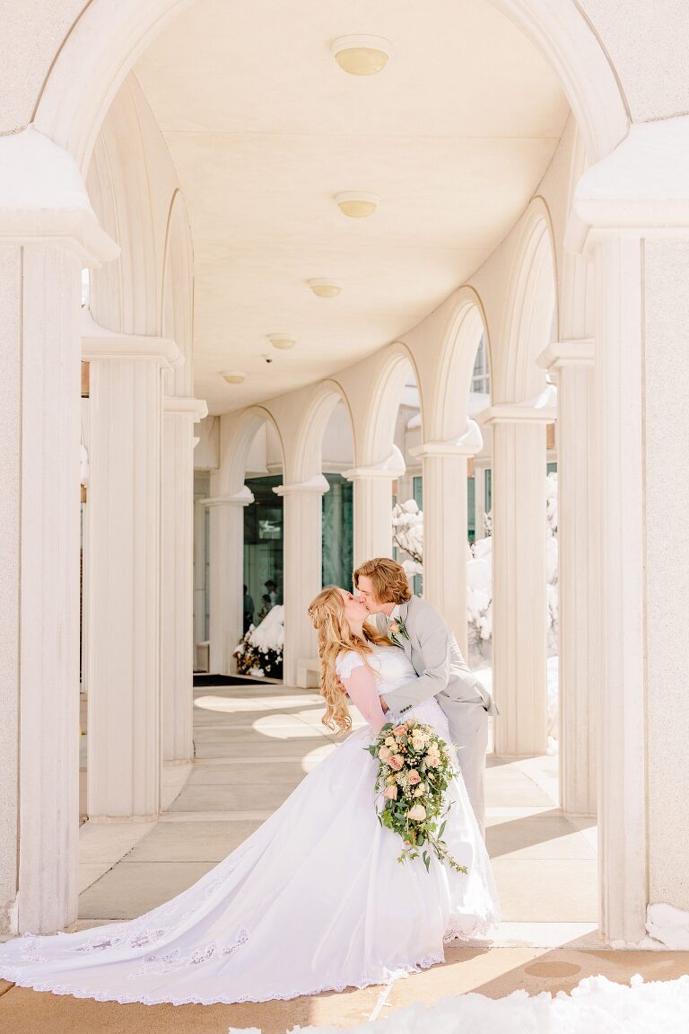 Bountiful Utah LDS Temple and Greenhouse Wedding - Ashley DeHart Photography
