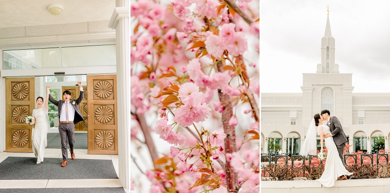 Minha + Ben Bountiful Temple Sealing - Ashley DeHart Photography