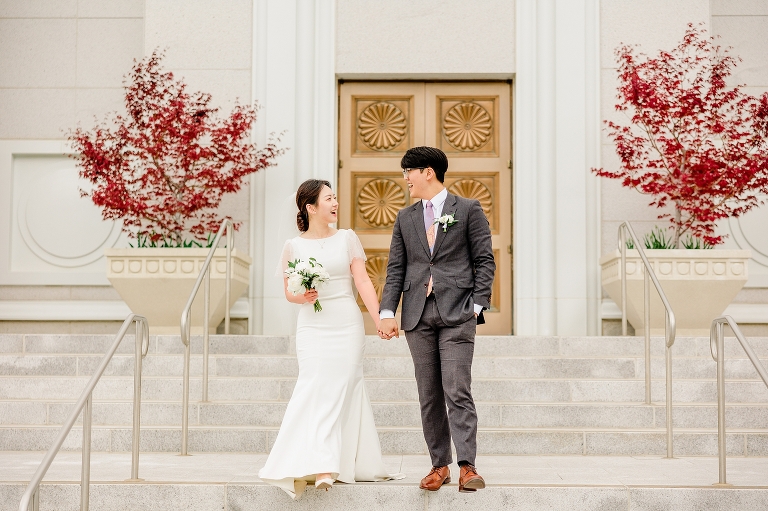 Minha + Ben Bountiful Temple Sealing - Ashley DeHart Photography