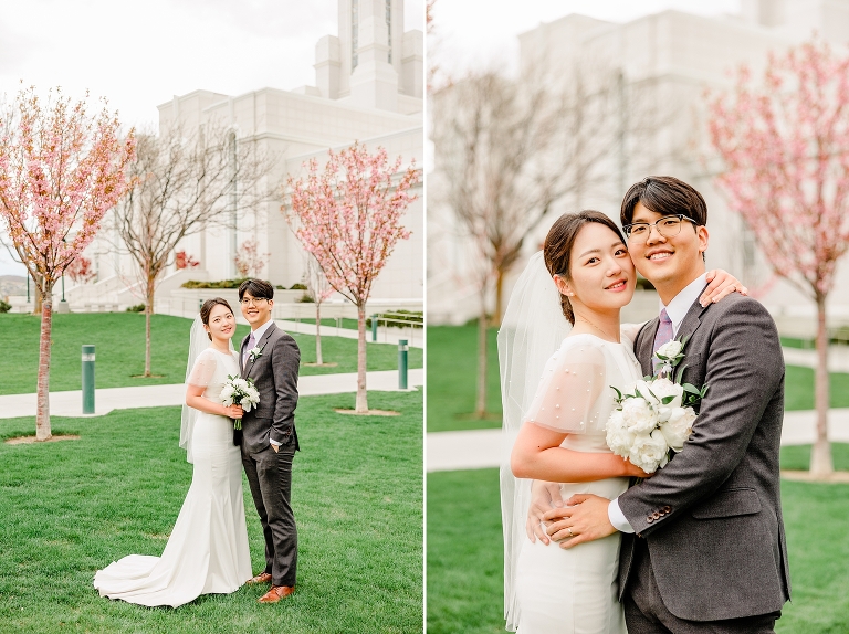Minha + Ben Bountiful Temple Sealing - Ashley DeHart Photography