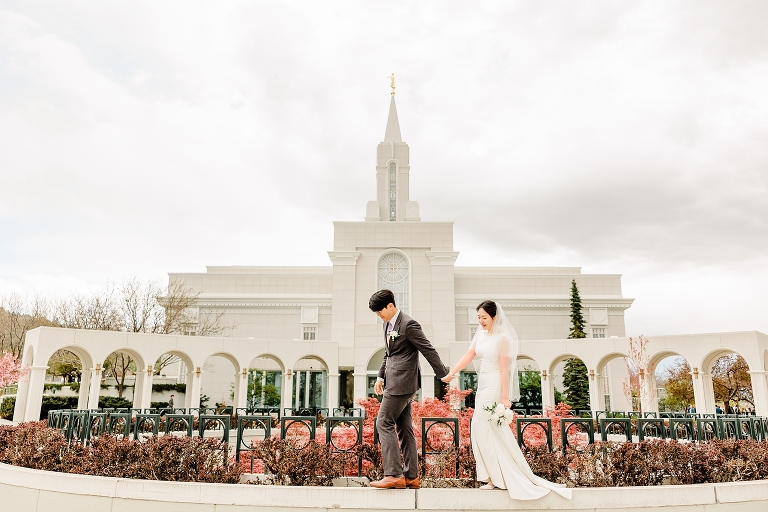 Minha + Ben Bountiful Temple Sealing - Ashley DeHart Photography