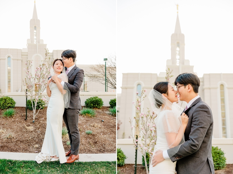 Minha + Ben Bountiful Temple Sealing - Ashley DeHart Photography