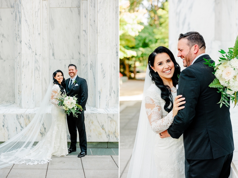 Portland Oregon LDS Temple Wedding & Willamette River Reception on Portland Spirit | Ashley DeHart Photography