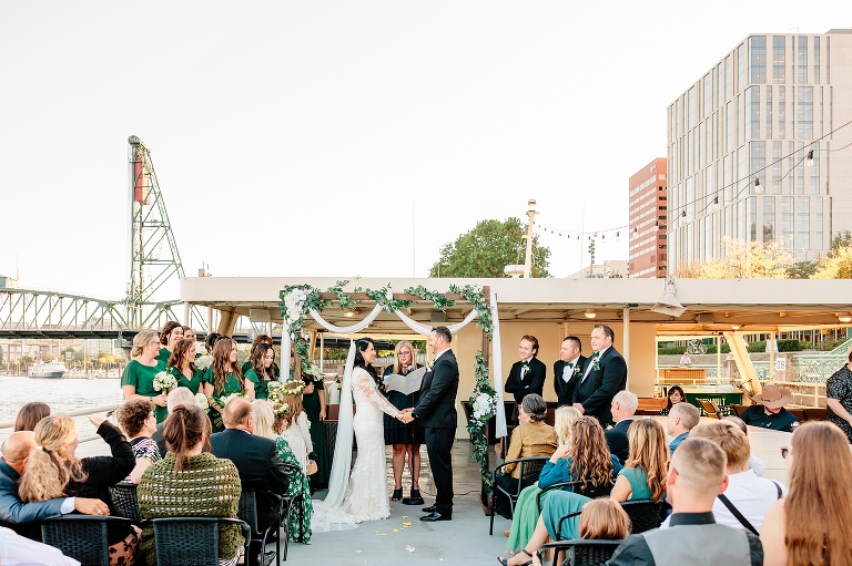 Portland Oregon LDS Temple Wedding & Willamette River Reception on Portland Spirit | Ashley DeHart Photography