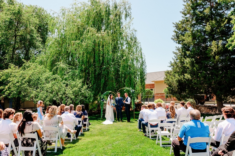 Ogden LDS Temple Wedding and Backyard Wedding Reception | Utah Wedding Photographer