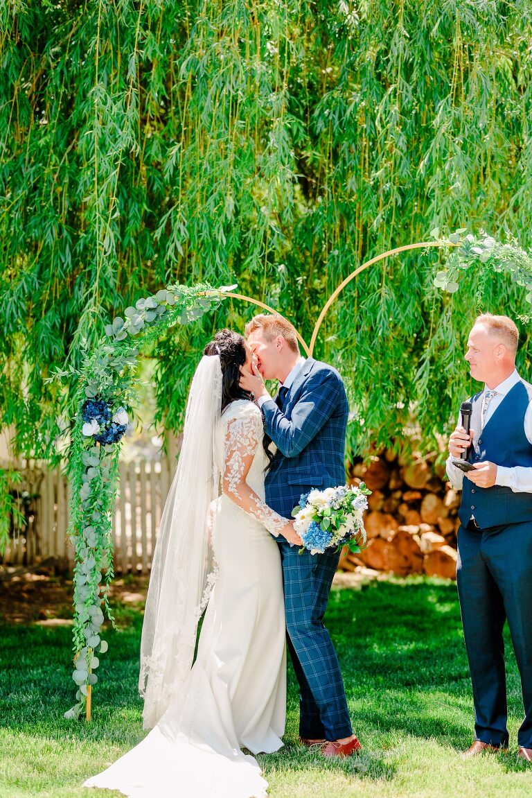 Ogden LDS Temple Wedding and Backyard Wedding Reception | Utah Wedding Photographer