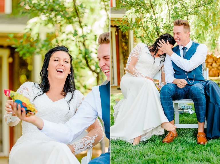Ogden LDS Temple Wedding and Backyard Wedding Reception | Utah Wedding Photographer