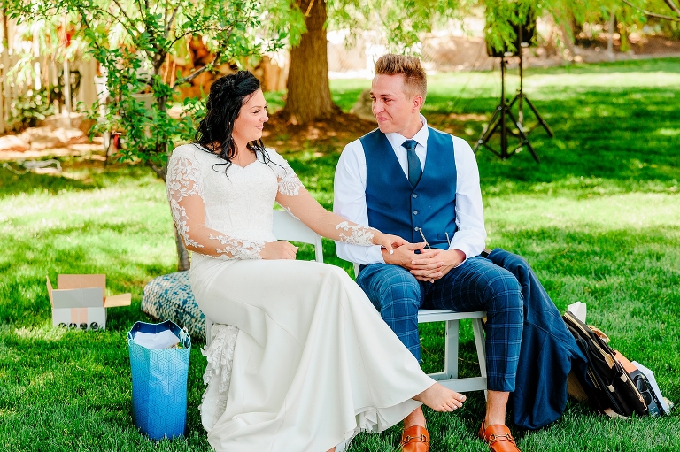 Ogden LDS Temple Wedding and Backyard Wedding Reception | Utah Wedding Photographer