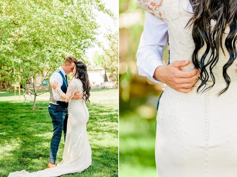 Ogden LDS Temple Wedding and Backyard Wedding Reception | Utah Wedding Photographer