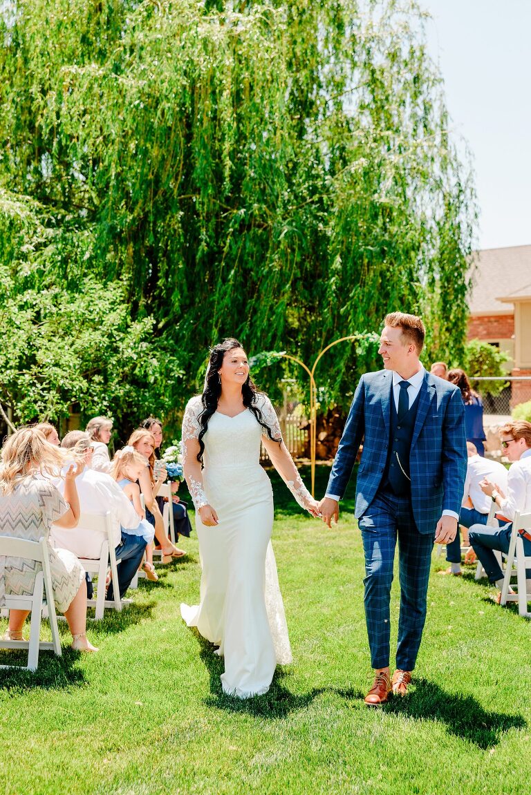 Ogden LDS Temple Wedding and Backyard Wedding Reception | Utah Wedding Photographer