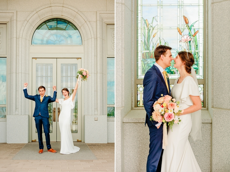 Walker Farms Wedding Reception + Orem LDS Temple Wedding | Ashley DeHart Photography