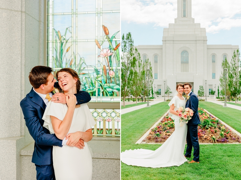 Walker Farms Wedding Reception + Orem LDS Temple Wedding | Ashley DeHart Photography