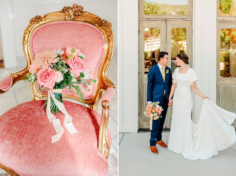 Walker Farms Wedding Reception + Orem LDS Temple Wedding | Ashley DeHart Photography